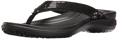 Crocs Sloane MetalTxt Flip W, Zapatos de Playa y Piscina para Mujer, Marrón (Bronze/Oyster 81f), 37/38 EU