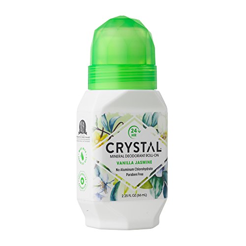 Crystal Mineral Desodorante Roll-On, vainilla jazmín, 2.5 fl oz