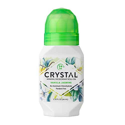 Crystal Mineral Desodorante Roll-On, vainilla jazmín, 2.5 fl oz