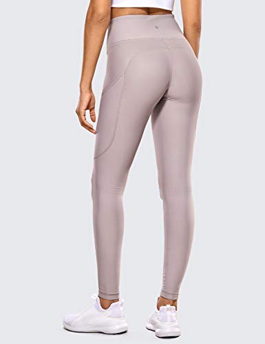 CRZ YOGA Mujer Deportivos Térmicos Forro Leggings Fitness Pantalones con Bolsillos Laterales-71cm Fase Lunar 38