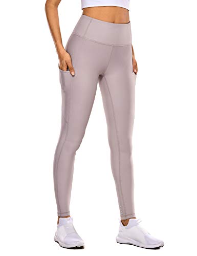 CRZ YOGA Mujer Deportivos Térmicos Forro Leggings Fitness Pantalones con Bolsillos Laterales-71cm Fase Lunar 38
