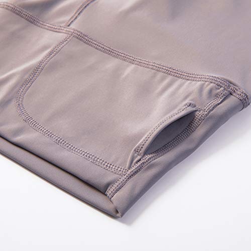 CRZ YOGA Mujer Mallas Deportivo Pantalón Elastico para Running Fitness-71cm Roca Lunar 46