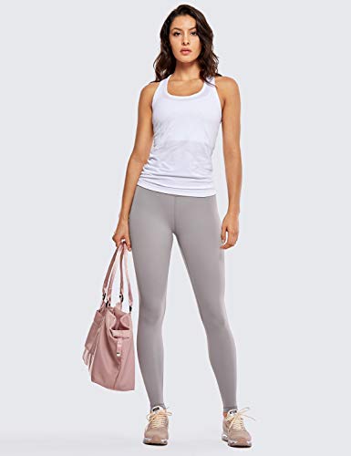 CRZ YOGA Mujer Mallas Deportivo Pantalón Elastico para Running Fitness-71cm Roca Lunar 46