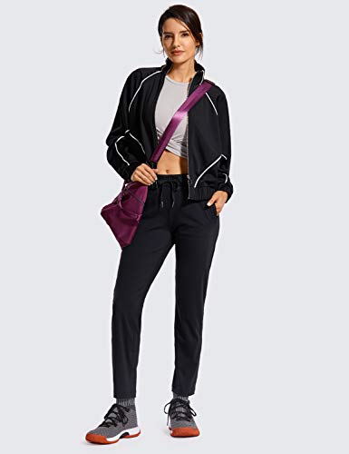 CRZ YOGA - Pantalones Deportivos Casuales con Bolsillo para Mujer -71cm Negro 38
