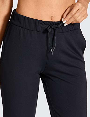CRZ YOGA - Pantalones Deportivos Casuales con Bolsillo para Mujer -71cm Negro 38