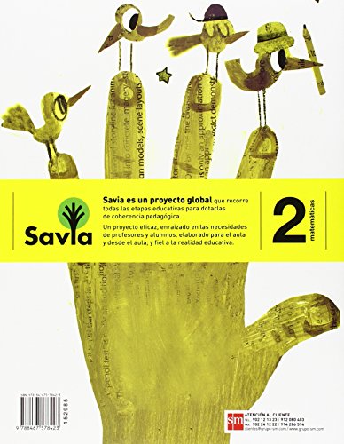 Cuaderno de matemáticas. 2 Primaria, 1 Trimestre. Savia - 9788467578423