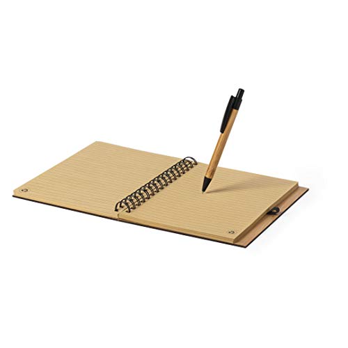Cuaderno de Notas el Mejor jugador de padel del Mundo - Libreta de Madera Natural con Boligrafo Regalo Original Tamaño A5