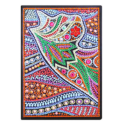 Cuadernos oxford tapa dura A5 5d diamond pintura de diamantes libro cuaderno diario secreto para niñas Bloc de notas A5 con colorido 5D Diamante Regalo creativo para Navidad Diamante Arte Gato