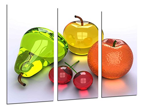 Cuadro Fotográfico Composicion Frutas Tamaño total: 97 x 62 cm XXL, Multicolor