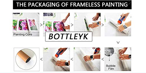 Cuadros en Lienzos Abstracto Modernos Impresión de Imagen Artística Arte de Decorativos Mural,para Hogar Salón Dormitorio Baño Cocina Pasillo Decoración de Pared - 3 Piezas VELAS,PIEDRAS,BAMBÚ