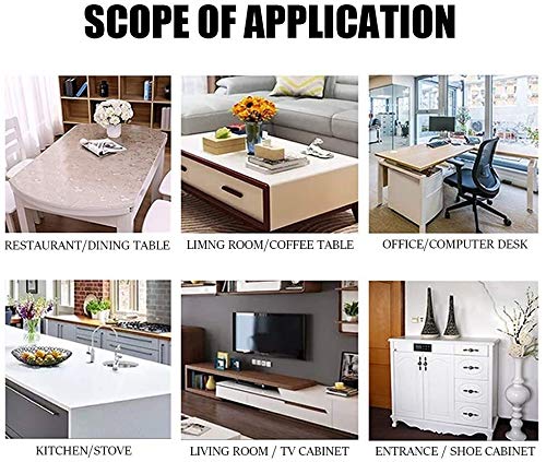 Cubierta de mesa de plástico transparente película protectora transparente acrílica para mesa, superficie de muebles, escritorio, mesa de cocina ( Color : 1.5mm , Size : 70x150cm )