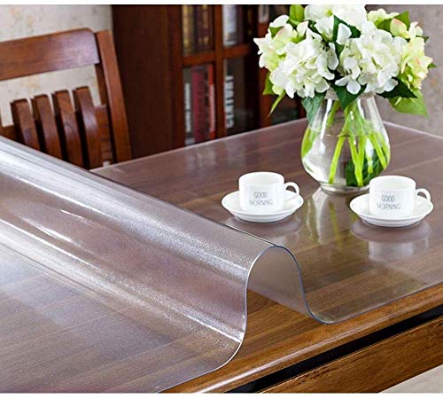 Cubierta de mesa de plástico transparente película protectora transparente acrílica para mesa, superficie de muebles, escritorio, mesa de cocina ( Color : 1.5mm , Size : 70x150cm )