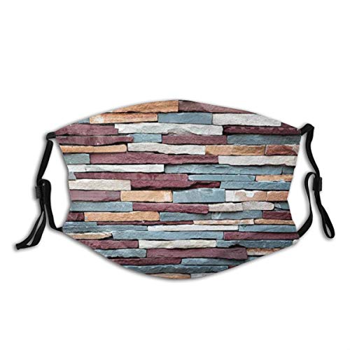 Cubierta de nariz reutilizable unisex Impresión retra abstracta de las piedras coloreadas Tapones para el polvo Tapones para los oídos ajustables