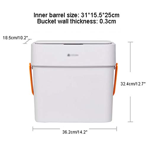 Cubo de Basura La basura moderna puede, automático sin contacto de sensor de movimiento infrarrojo cubo de basura, for la cocina y de oficina Inicio papelera Papelera ( Color : 2 PACK , tamaño : 12L )