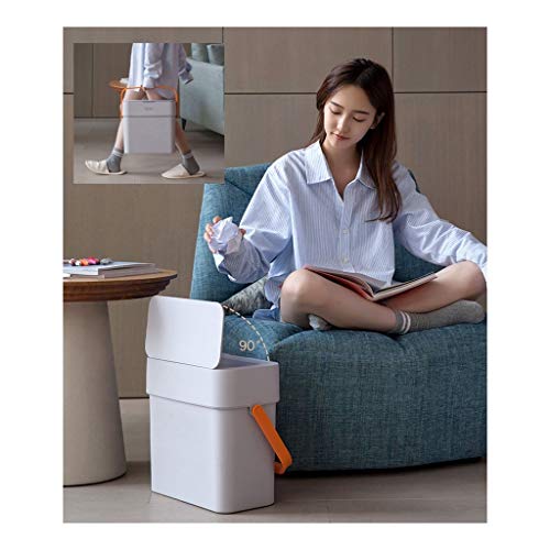 Cubo de Basura La basura moderna puede, automático sin contacto de sensor de movimiento infrarrojo cubo de basura, for la cocina y de oficina Inicio papelera Papelera ( Color : 2 PACK , tamaño : 12L )