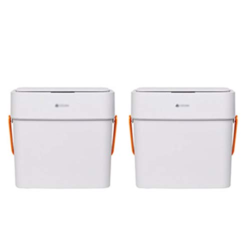 Cubo de Basura La basura moderna puede, automático sin contacto de sensor de movimiento infrarrojo cubo de basura, for la cocina y de oficina Inicio papelera Papelera ( Color : 2 PACK , tamaño : 12L )
