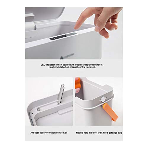 Cubo de Basura La basura moderna puede, automático sin contacto de sensor de movimiento infrarrojo cubo de basura, for la cocina y de oficina Inicio papelera Papelera ( Color : 2 PACK , tamaño : 12L )