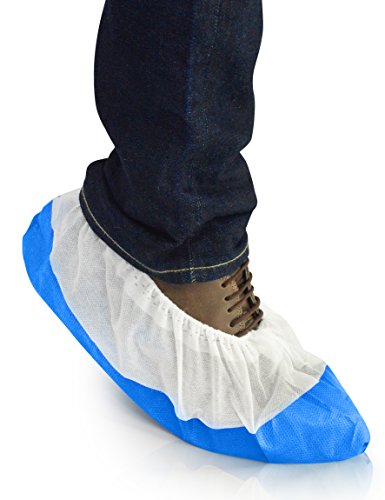 Cubrezapatos de larga durabilidad con suela antideslizante, a prueba de agua y extra fuerte(9,6g) | Urban Medical | Talla única | Tela resistente | Desechable | en paquetes de 100 unidades |