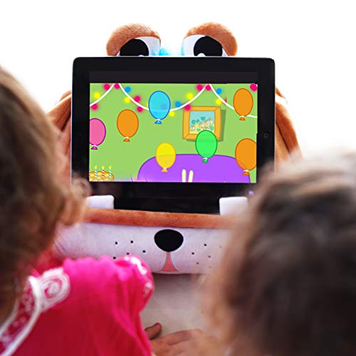 CuddlyReaders, Atril, cojín de Lectura para Libros, iPad, Tablet, eReader, Soporte sofá de Descanso, Idea de Regalo para niños - Modelo Puppy Pete