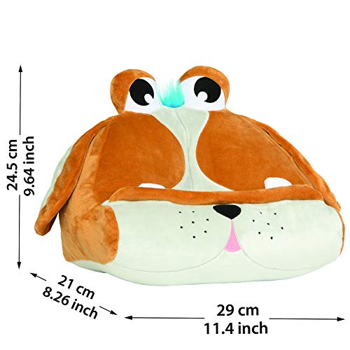 CuddlyReaders, Atril, cojín de Lectura para Libros, iPad, Tablet, eReader, Soporte sofá de Descanso, Idea de Regalo para niños - Modelo Puppy Pete