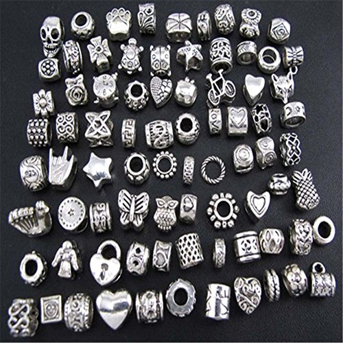 Cuentas de estilo Pandora, Accesorios, 40 unidades