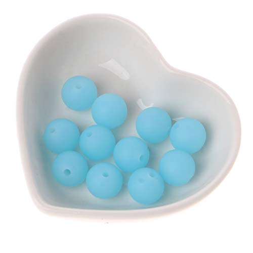 Cuentas para morder de silicona, 10 unidades de bolas de morder de mármol redondas sueltas de silicona para bebé, chupete, cadena de chupete, joyería masticable, collar de lactancia y accesorios