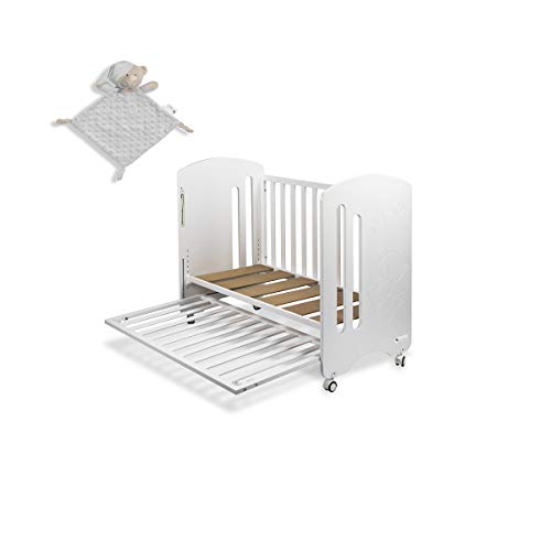 Cuna Lovely Premium con Lámpara Quitamiedos Unicornio Blanco