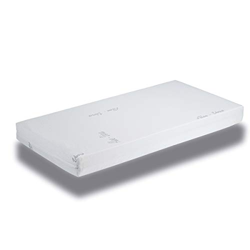 Cuna Moonet Premium Colecho con Colchón y REGALO Lámpara Dinosaurio Azul