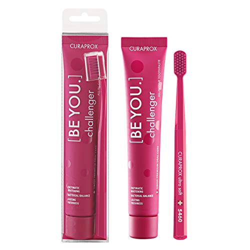 Curaprox Pasta de dientes y cepillo de dientes [beyou.] Challenger, 90 ml