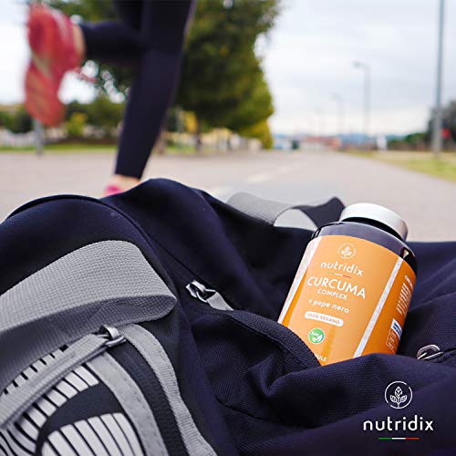 Cúrcuma Orgánica 1300mg Dosis con Pimienta Negra y Jengibre - Potente Antioxidante y Antiinflamatorio con Curcumina y Piperina 100% Vegano - 120 Cápsulas Nutridix
