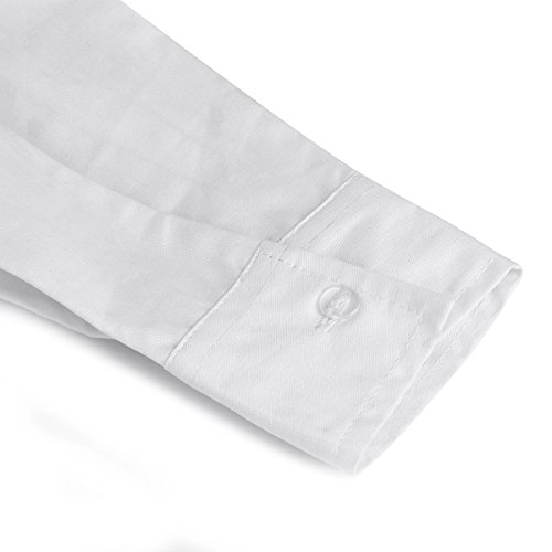 CUSFULL Camisa Escocesa de Hombre Estilo Jacobite Kilt Medieval Manga Larga Disfraz Clasico de Edad Media de Escocia Ropa Vintage