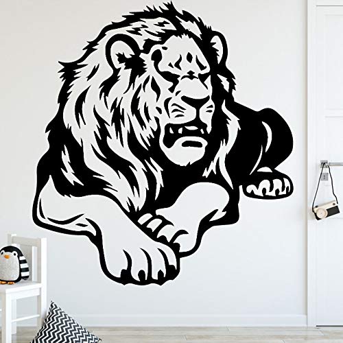 Cute Lion Cartoon Animal Pegatinas de Pared Sala de Estar Dormitorio decoración Monster Wall Stickers Artista decoración del hogar 36x38cm