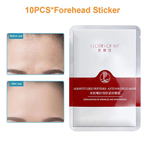 Cuttey Almohadillas para Arrugas EN LA Frente - Parche Antiarrugas en Las Arrugas de la Frente, se Despierta luciendo más Joven, Reduce Las Arrugas Profundas de la Frente Durante la Noche