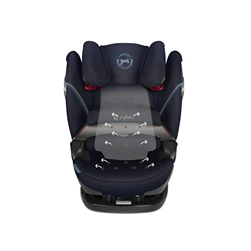 CYBEX Gold Silla de coche 2 en 1 para niños Pallas S-Fix, Para coches con y sin Isofix, Grupo 1/2/3 (9-36 kg), Desde los 9 meses hasta los 12 años aproximativamente, Granite Black