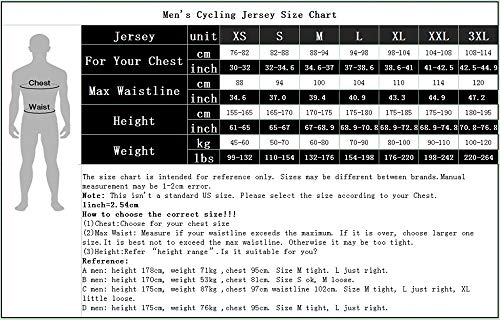Cycle - Maillot para hombre para ciclismo, Hombre, color Meteor, tamaño XL(For Your Chest40-42.5")