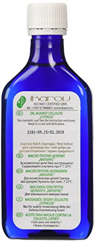 Cypress Body-Massage Oil Against Cellulite - With Essential Oils - 125ml