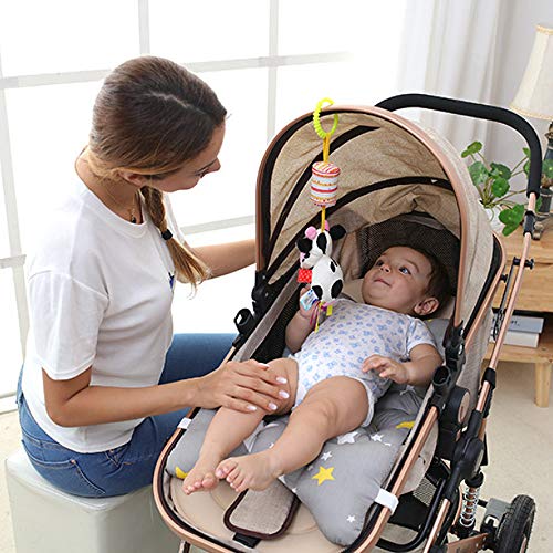 Czemo Juguetes Colgantes para Cochecitos, Juguete Actividades Sonajero Recien Nacido, Juguetes de Peluche Suave para Bebés para Cochecito, Cuna