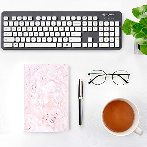 Czemo Pack de 4 Cuaderno A5 Libretas Bonitos Bloc de Notas Cuaderno de Notas Tapa Blanda Cubierta de Kraft Diario de Viaje Pequeña Diarios (Mármol)