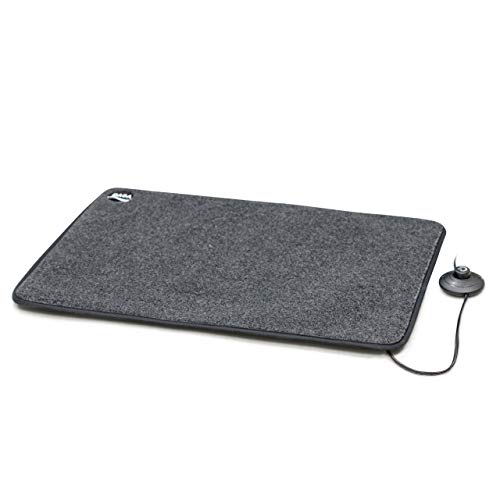 Daga Ab Calentador de Pies Eléctrico - Calentador Eléctrico de Pies, Negro, Gris, 40 X 60 cm