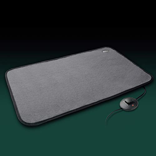 Daga Ab Calentador de Pies Eléctrico - Calentador Eléctrico de Pies, Negro, Gris, 40 X 60 cm