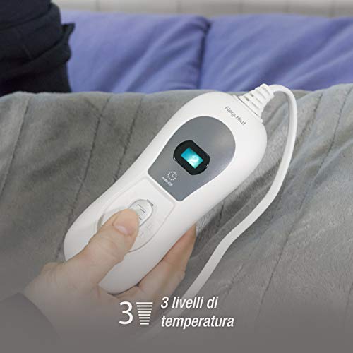 Daga Sort 150x100cm Manta Eléctrica Flexy Heat Softy Fleece, Gris Oscuro, 150x100