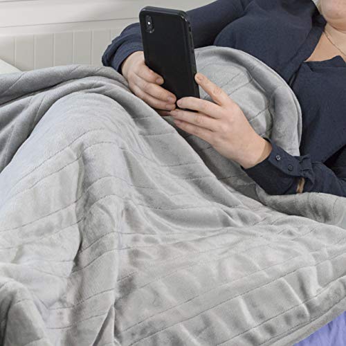 Daga Sort 150x100cm Manta Eléctrica Flexy Heat Softy Fleece, Gris Oscuro, 150x100