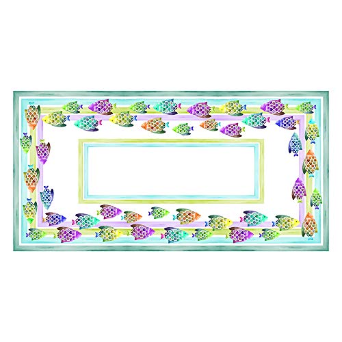 DAGOSTINO HOME - Mantel ACUARIUS El Arte de la Mesa, 180 cm. Redondo para 6 Cubiertos, 100% Algodón, Tratamiento Antimanchas, Diseño Pintado a Mano.