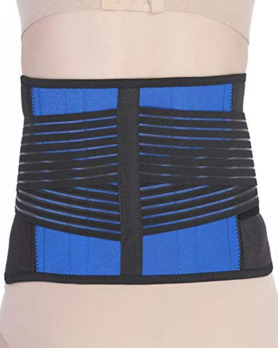 DaiHan Hombre y Mujer Faja Lumbar Cinturón Ejercicio Shaper Corrector de Postura y para Entrenamiento Ajustable Transpirable Cinturon Lumbar Prevenir Daños Gelée 5XL