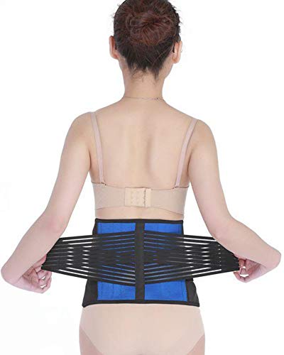 DaiHan Hombre y Mujer Faja Lumbar Cinturón Ejercicio Shaper Corrector de Postura y para Entrenamiento Ajustable Transpirable Cinturon Lumbar Prevenir Daños Gelée 5XL