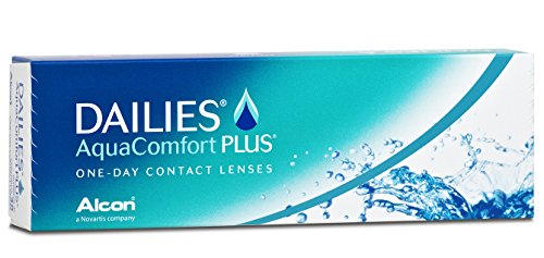 Dailies Aqua Comfort Plus - Lentes de contacto esféricas diarias (R 8.7 / D 14 / -2 Diop), Pack de 30 uds.