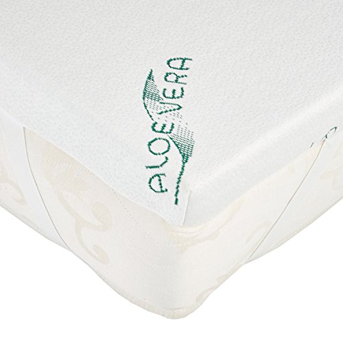 Dailydream Colchón Topper ortopédico viscoelástico, con Aloe Vera, Densidad de 50, Dimensiones de 135x190x5cm