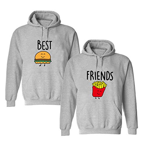 Daisy for U Mejor Amigo suéter, Mejor Amigo para Dos niñas Sudadera con Capucha BFF suéter Hermana Sudadera con Capucha Damas suéter Regalo de cumpleaños 1 Pieza