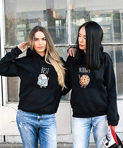 Daisy for U Mejor Amigo suéter, Mejor Amigo para Dos niñas Sudadera con Capucha BFF suéter Hermana Sudadera con Capucha Damas suéter Regalo de cumpleaños 1 Pieza