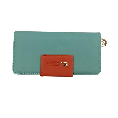 Damas monederos Mujer   Carteras Mujer Larga con Cremallera Monedero Carpeta de la Mujer Tarjeta de Cuero de la PU del Bolso de Embrague Holder